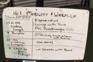 CrossFit Open 16.1 Warm Up and Mobility