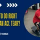 What To Do Right After an ACL Tear